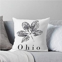 Ohio Buckeye Throw Pillow