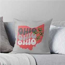 Buckeye State Ohio Throw Pillow
