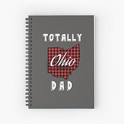 TOTALLY Ohio Buffalo Plaid State Map Spiral Notebook