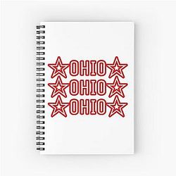 Ohio Red Spiral Notebook