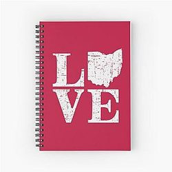 Love Ohio Buckeye State Pride Spiral Notebook