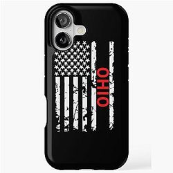 Ohio USA American Flag iPhone Case