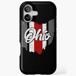 Vintage Ohio State Map iPhone Tough Case