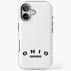 Favorite State & Slogan Minimalistic Design - Ohio iPhone Tough Case