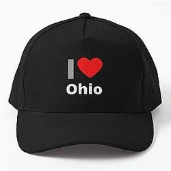 I Love Ohio Baseball Cap