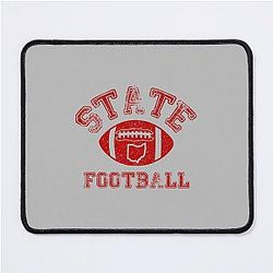 State of Ohio Distressed Football Mouse Pad