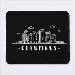 Skyline of Columbus Ohio for my trip vacation city Mouse Pad