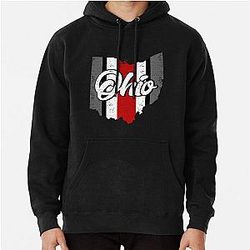 Vintage Ohio State Map Pullover Hoodie