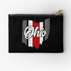 Vintage Ohio State Map Zipper Pouch