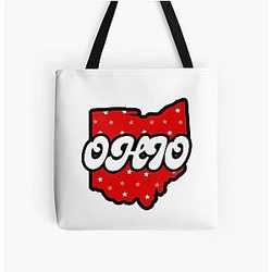OHIO stars All Over Print Tote Bag