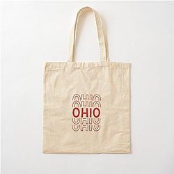 Ohio Stacked Cotton Tote Bag