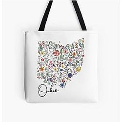 Floral Ohio All Print Tote Bag