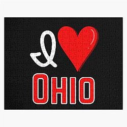 I Love Ohio Design Jigsaw Puzzle