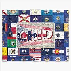Ohio Vintage retro Souvenir Jigsaw Puzzle