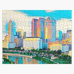 Columbus Ohio Skyline Jigsaw Puzzle