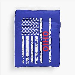 Ohio Men's State Duvet Cover