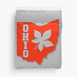 Ohio Buckeye State Duvet Cover