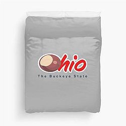 Ohio The Buckeye State Duvet Cover