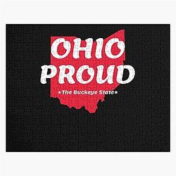 Ohio Proud: The Buckeye State Motto Design Jigsaw Puzzle