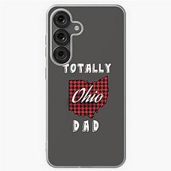 TOTALLY OHIO Buffalo Plaid State Map Samsung Galaxy Soft Case