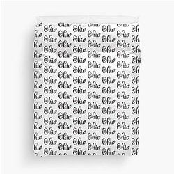 I Love Ohio With Heart Ohio Shaped Flag Duvet Cover