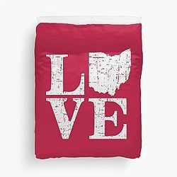 Ohio Vintage Buckeye State Pride Duvet Cover