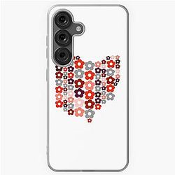 Ohio Flowers Reds and Pinks Samsung Galaxy Soft Case