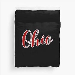 Ohio Graffiti Duvet Cover