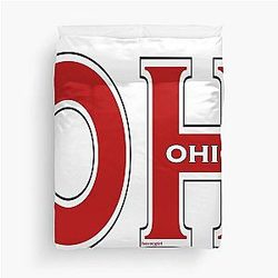 Abbreviated Ohio Duvet Cover
