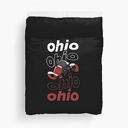 American Football State of Ohio Duvet Cover