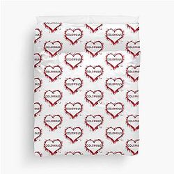 We Love Columbus Ohio Duvet Cover