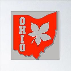 Ohio Buckeye State Poster