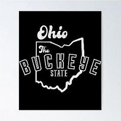 Ohio Buckeye State Poster
