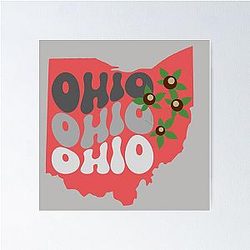 Buckeye State Ohio Poster
