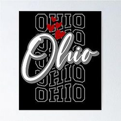 Lovely Ohio Love Ohio Lover Design Poster