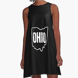Ohio State A-Line Dress for Girls Men Women