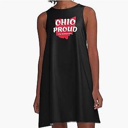 Ohio Proud State Motto The Buckeye State A-Line Dress