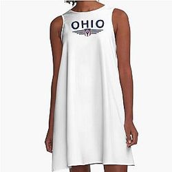 Ohio Fan T-Shirt A-Line Dress