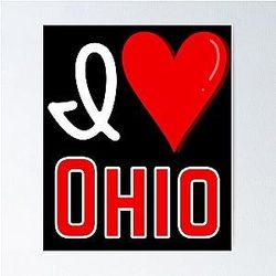 I Love Ohio Design Poster