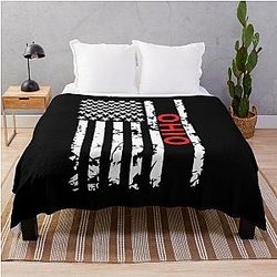 Ohio Mens State Throw Blanket