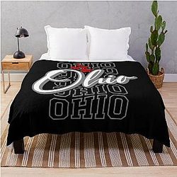 Lovely Ohio Love Ohio Lover Design Throw Blanket