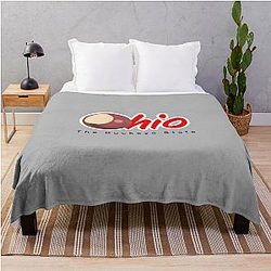 Ohio Buckeye State Throw Blanket