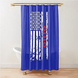 Ohio Men's State Shower Curtain