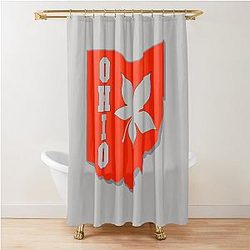 Ohio Buckeye Shower Curtain