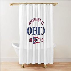 Ohio Native Pride State Flag Shower Curtain