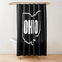 Ohio State Travel Fan Souvenir for Girls, Men, Women Shower Curtain