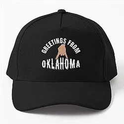 Greetings from Oklahoma University Horns Down Baseball Cap