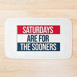 Saturdays for the Oklahoma Sooners Bath Mat