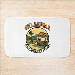 Oklahoma The Sooner State Bath Mat