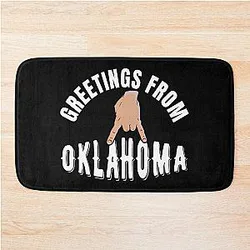 Greetings from Oklahoma University Bath Mat